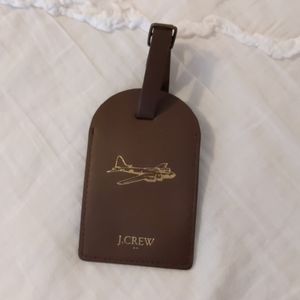 J. Crew luggage leather luggage tag